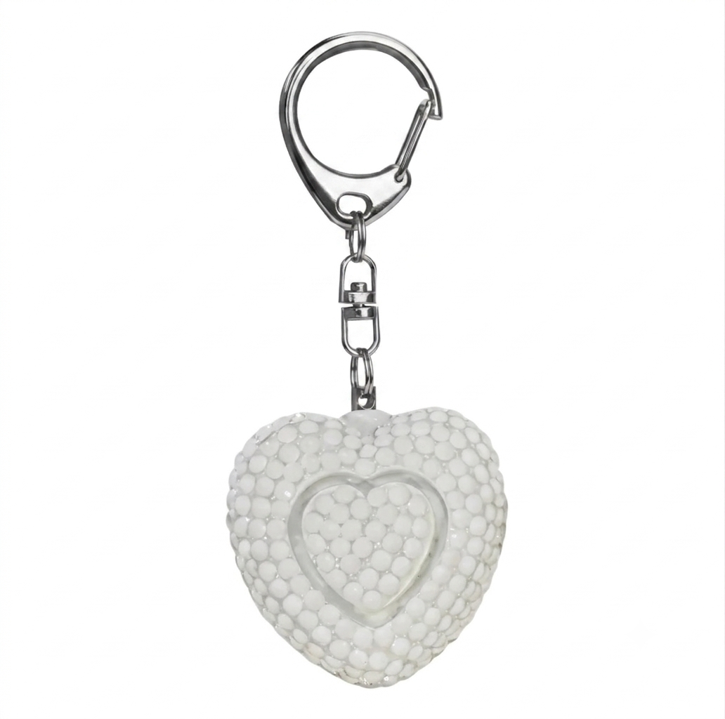 WHOLESALE BLING ALARM/FLASHLIGHT (Bling Heart )