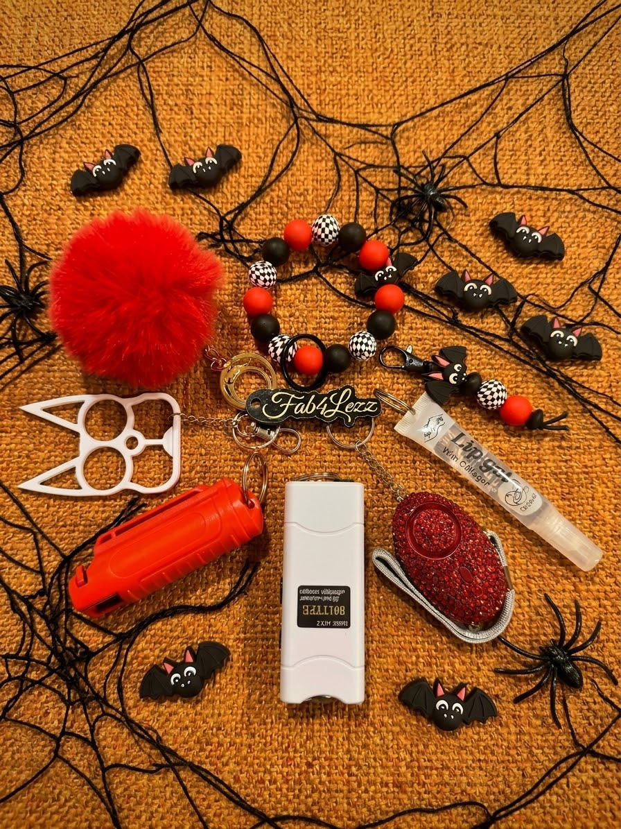 Going Batty Safety Keychain