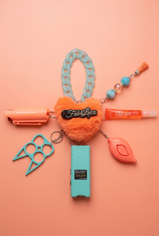 Link Ice Teal Safety Keychain