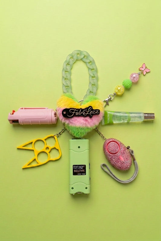 Link Ice Lime Green Safety Keychain