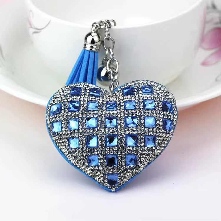 Wholesale 3D Bling Plush (Cross Your Heart) Keychain Charms