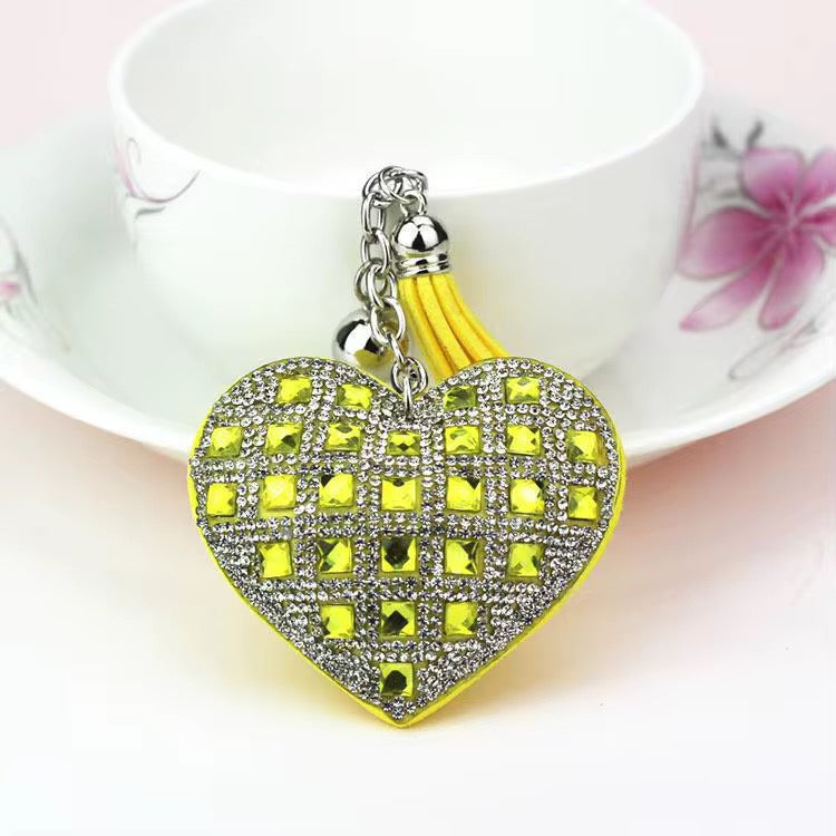 Wholesale 3D Bling Plush (Cross Your Heart) Keychain Charms