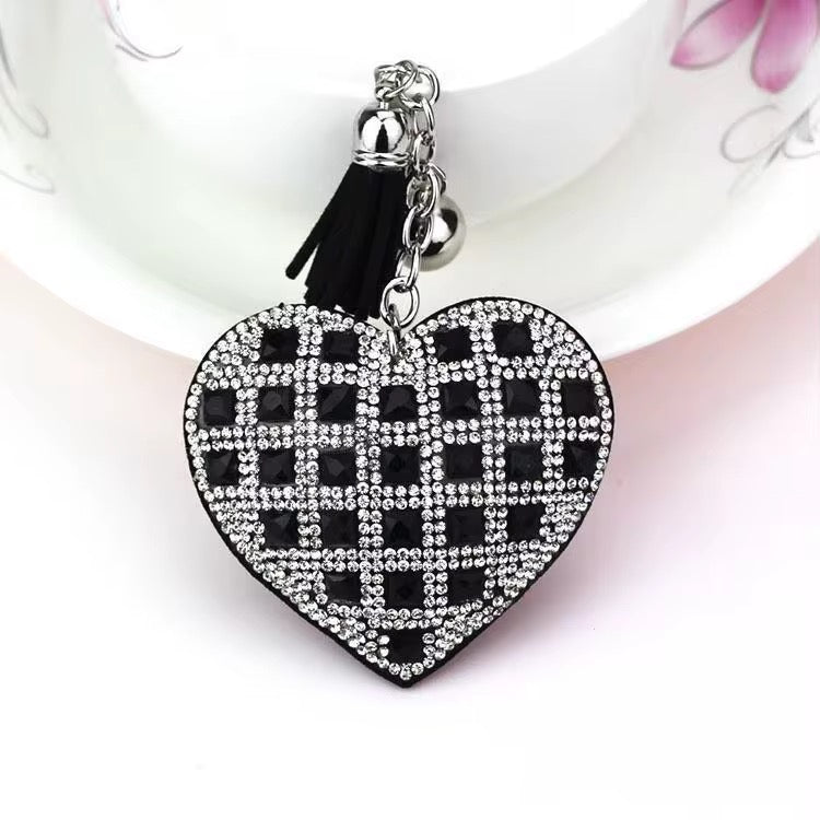 Wholesale 3D Bling Plush (Cross Your Heart) Keychain Charms