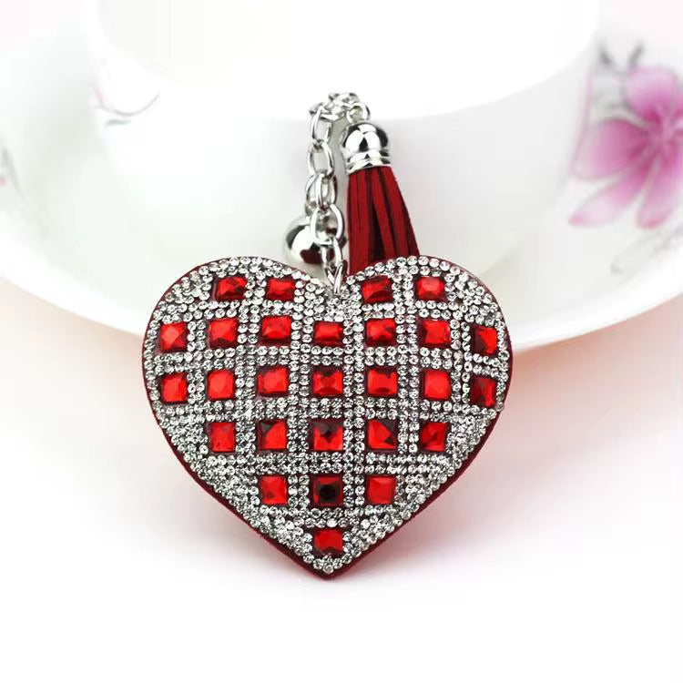 Wholesale 3D Bling Plush (Cross Your Heart) Keychain Charms