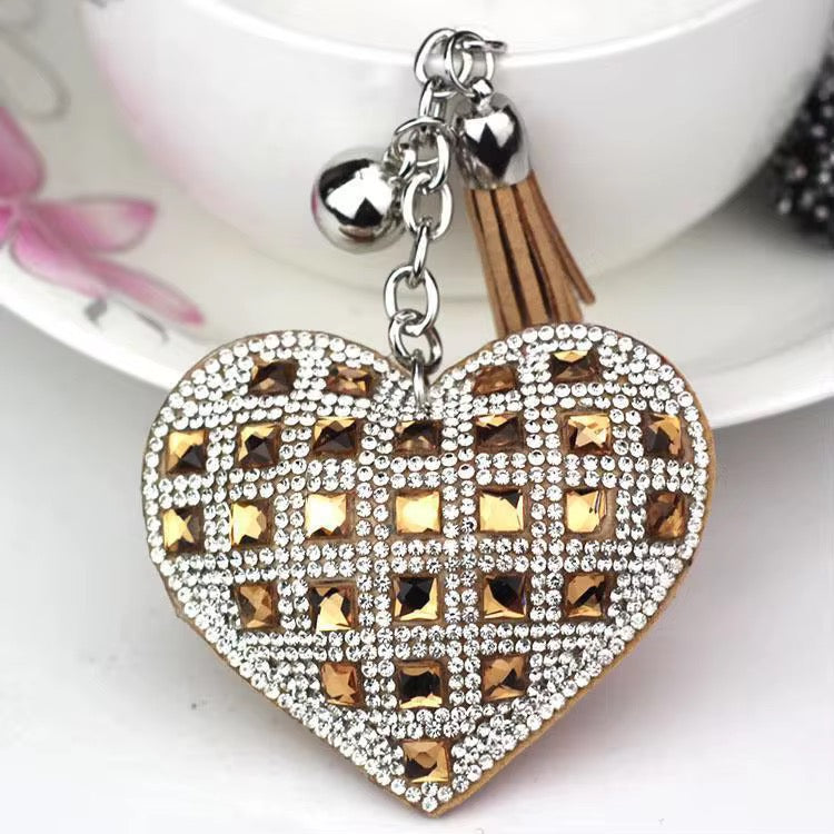 Wholesale 3D Bling Plush (Cross Your Heart) Keychain Charms