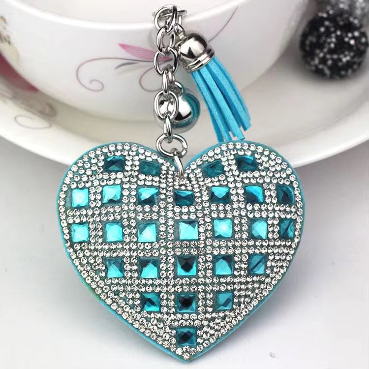 Wholesale 3D Bling Plush (Cross Your Heart) Keychain Charms