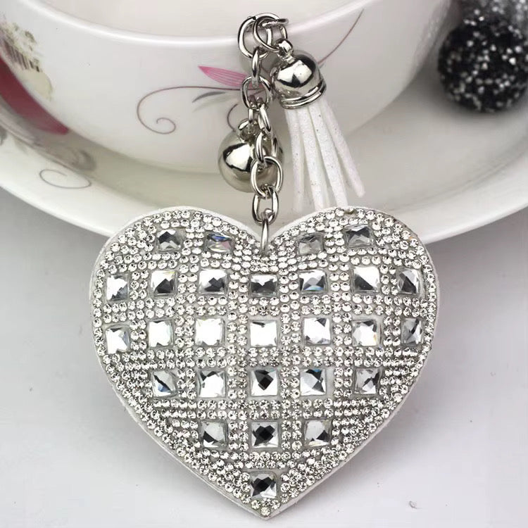 Wholesale 3D Bling Plush (Cross Your Heart) Keychain Charms