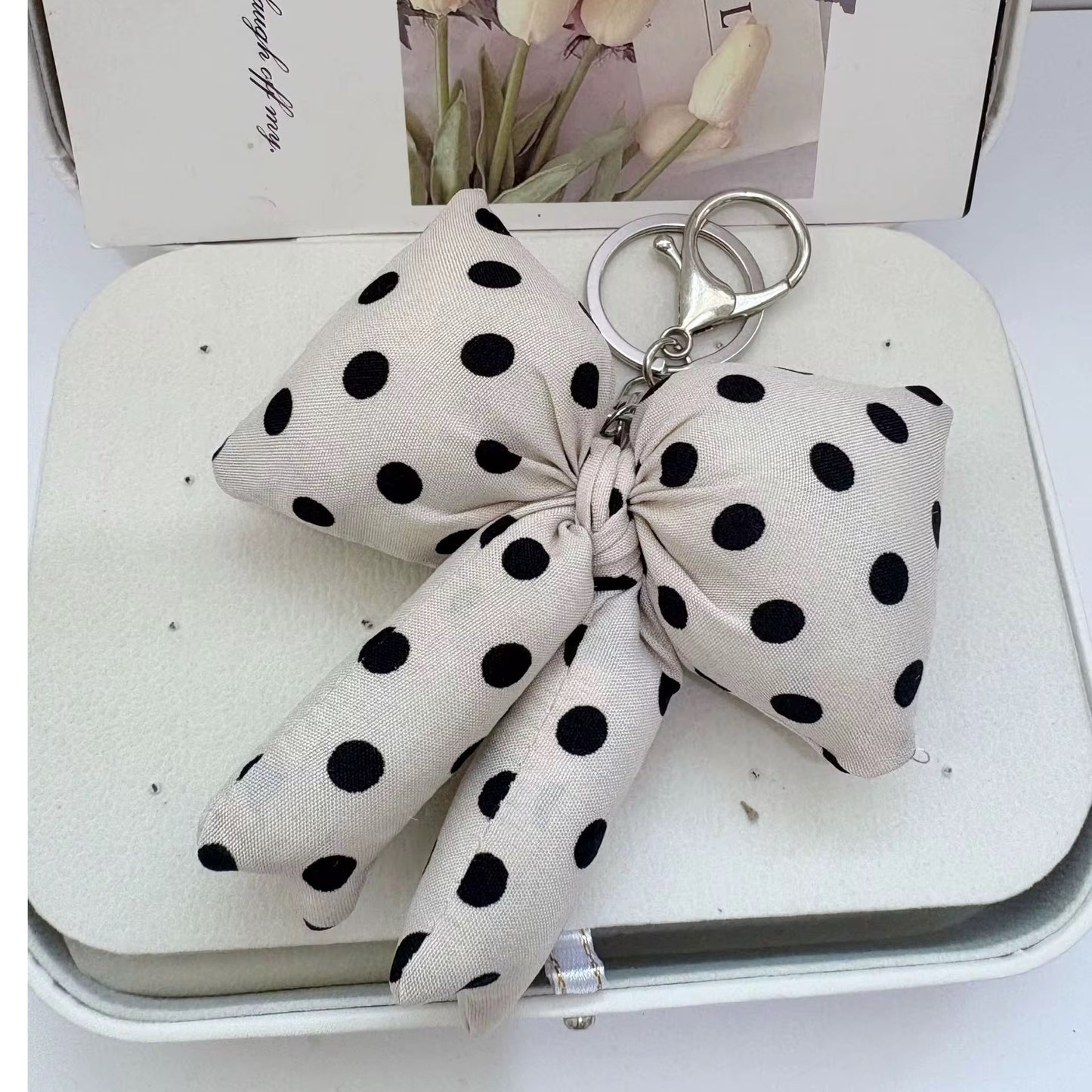 Wholesale Puff Bows Keychain Charms