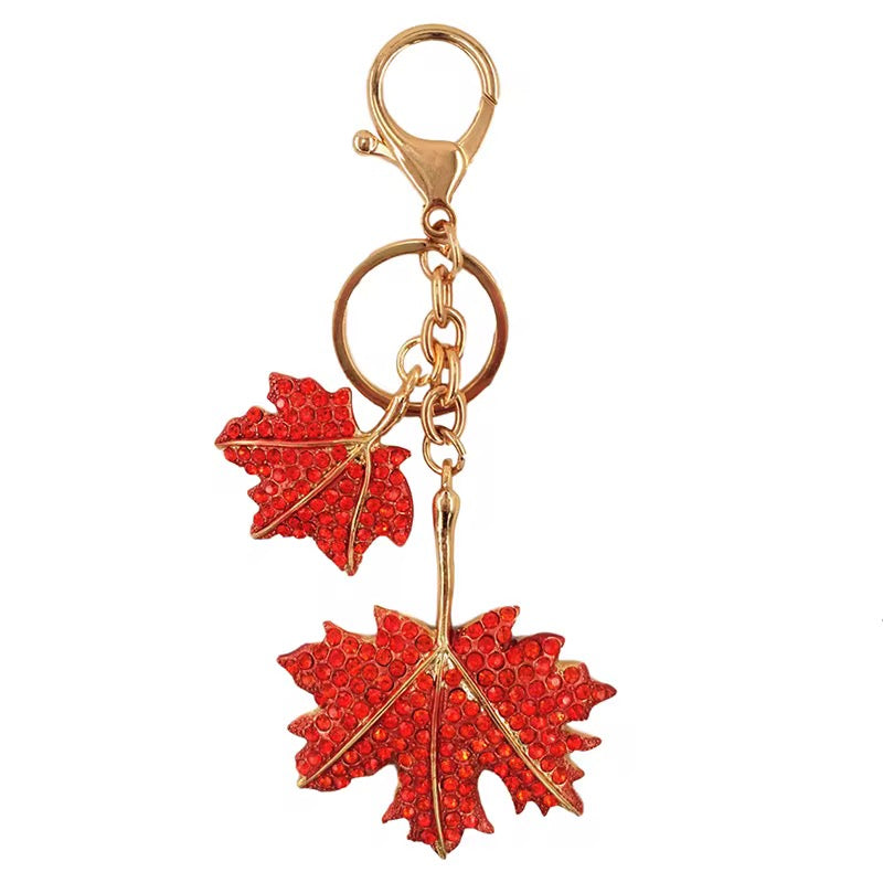 Wholesale Bling Leaf Keychain Charms