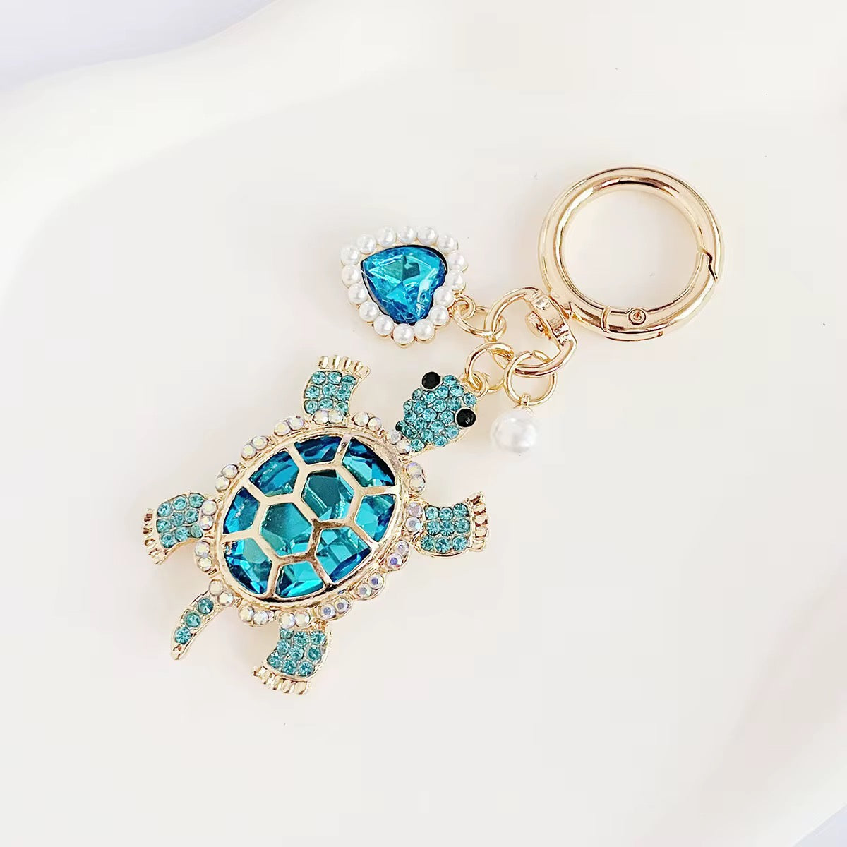 Wholesale Bling Turtle Keychain Charms