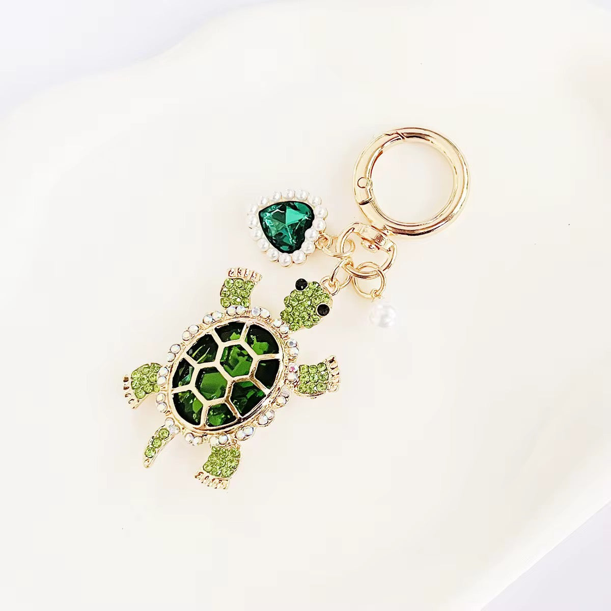 Wholesale Bling Turtle Keychain Charms