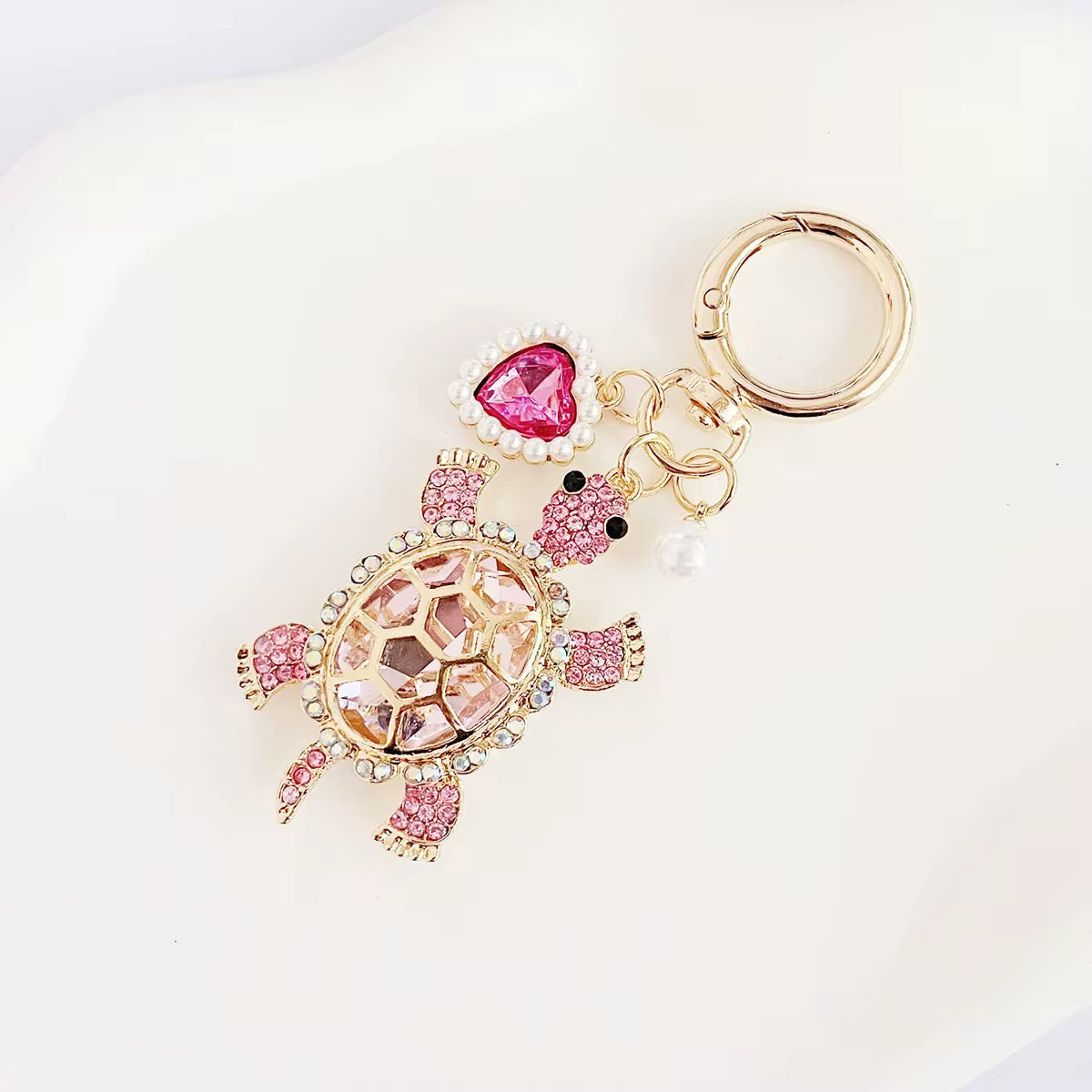 Wholesale Bling Turtle Keychain Charms