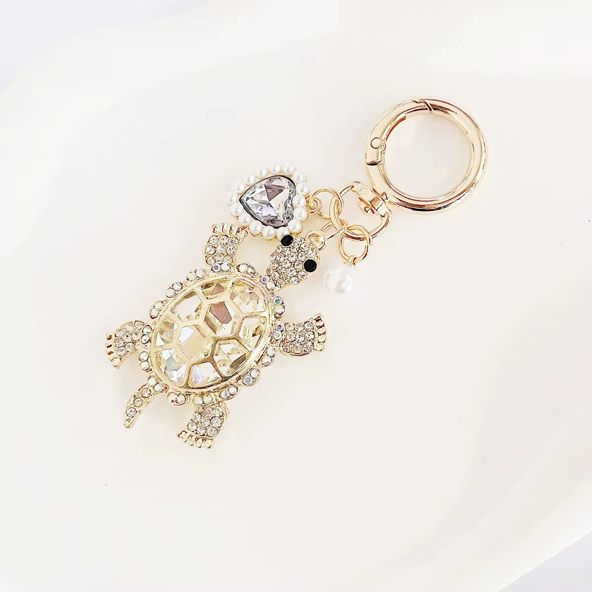 Wholesale Bling Turtle Keychain Charms