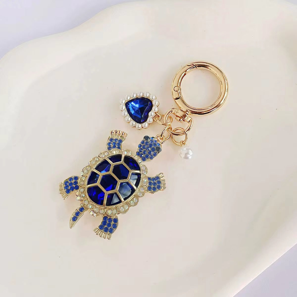 Wholesale Bling Turtle Keychain Charms