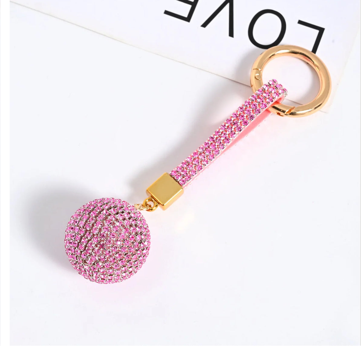 Wholesale 3D Disco Ball Keychain Charms