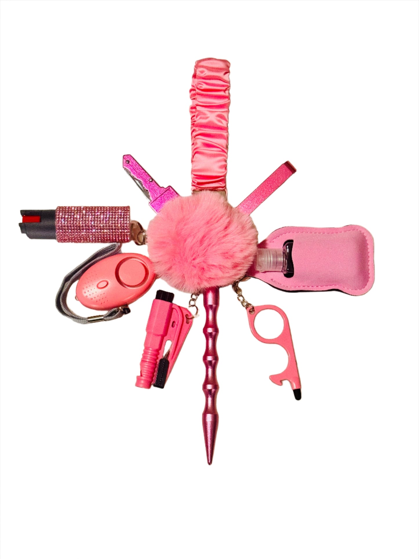 Pinkalicious Scrunchie Safety Keychain