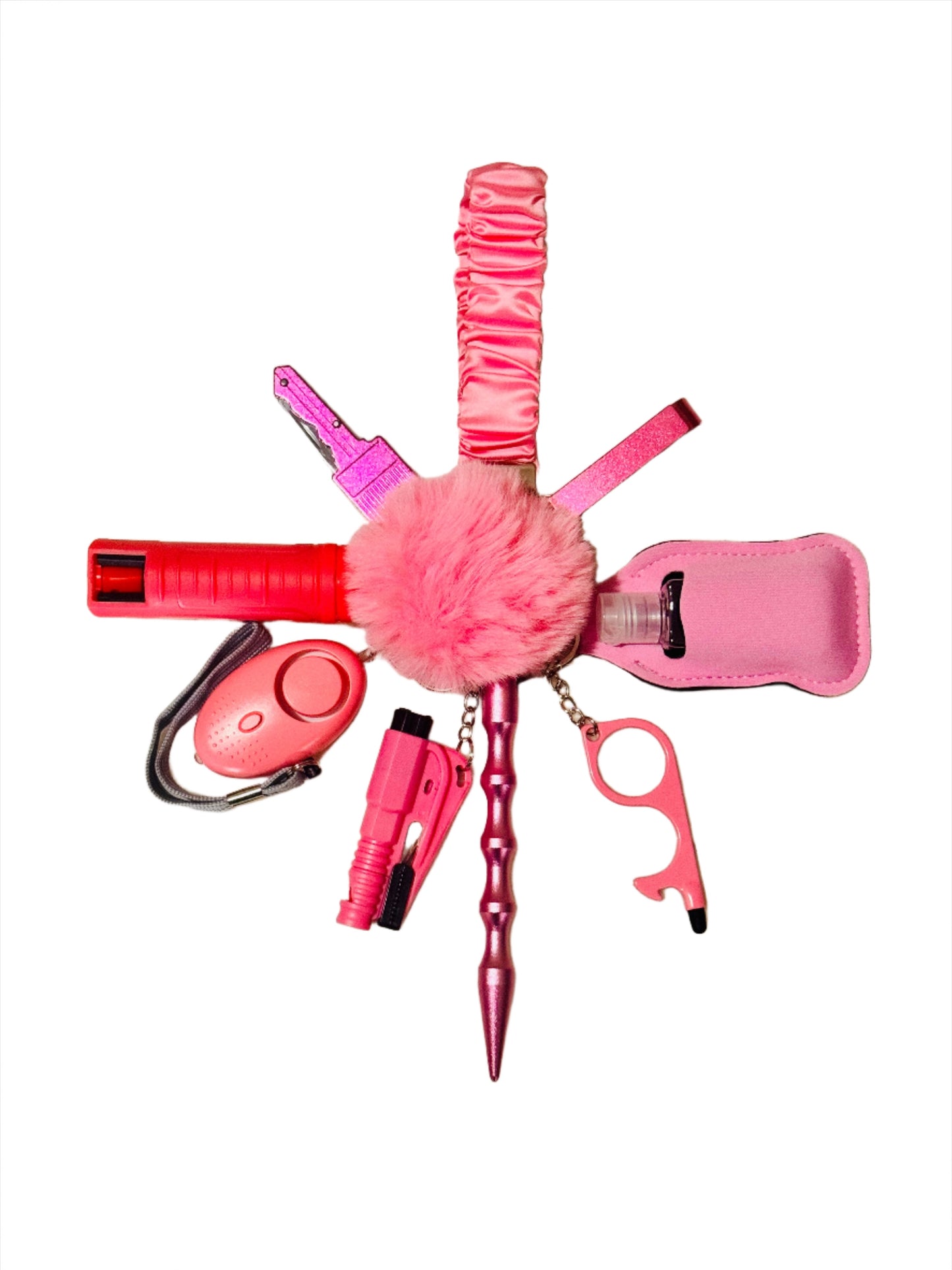 Pinkalicious Scrunchie Safety Keychain