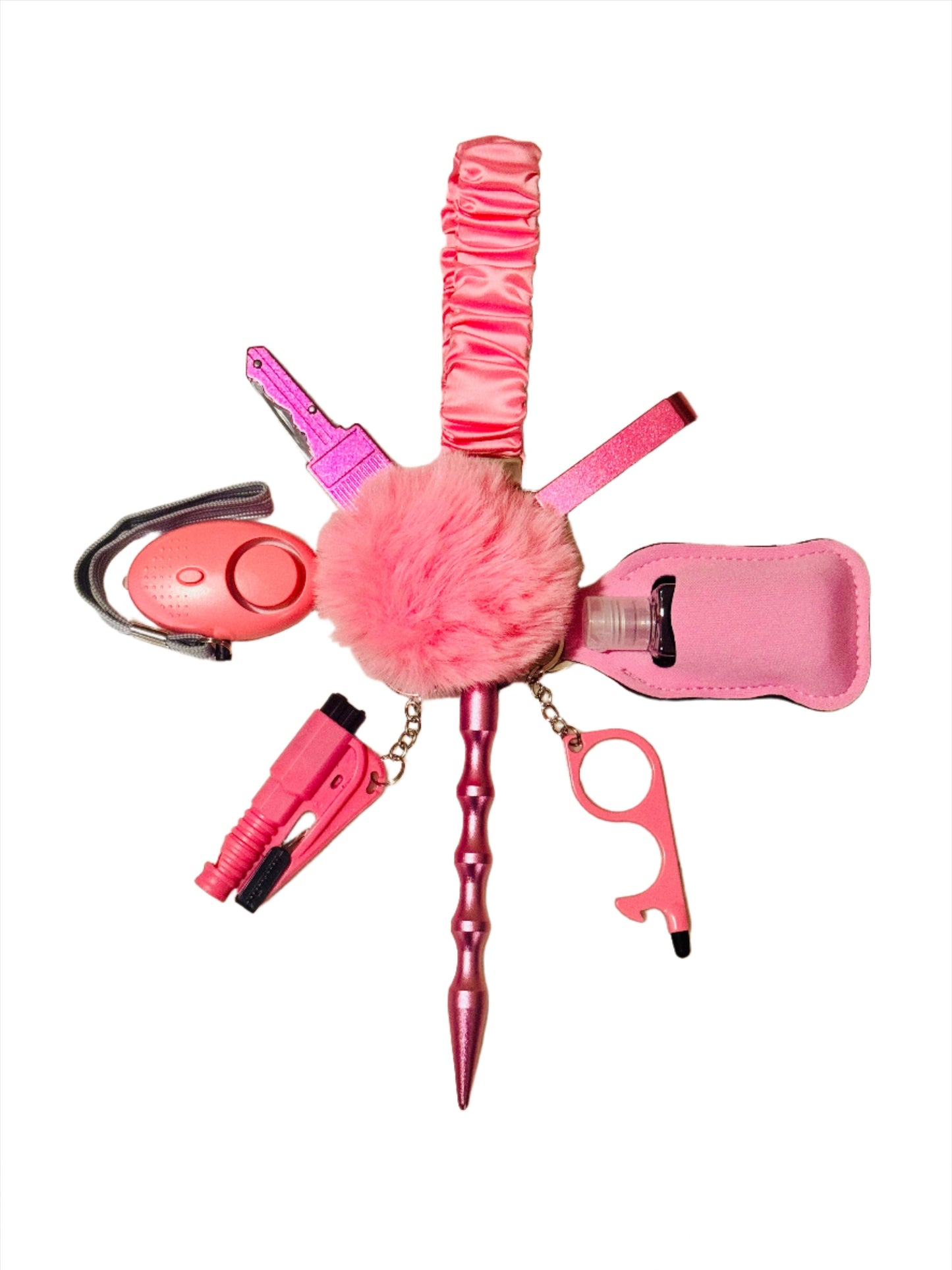 Pinkalicious Scrunchie Safety Keychain