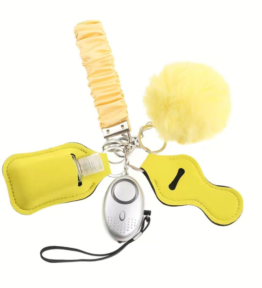 Lemonade Scrunchie Self Defense Keychain